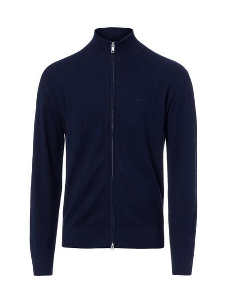 Gant sweter Mężczyźni Bawełna niebieski, XXL. Niebieskie swetry męskie Gant, m, bez wzorów, z bawełny, bez kołnierzyka. Za 849.95 zł.