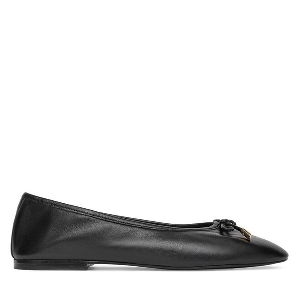 Baleriny GINO ROSSI. Czarne baleriny damskie Gino Rossi, bez wzorów, bez obcasa. Za 199.99 zł.