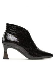 Hispanitas Botki Dalia-I23 HI233018 Czarny. Czarne botki damskie Hispanitas, z lakierowanej skóry, bez obcasa, na słupku, bez zapięcia. Za 789.99 zł.