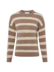 Msch Copenhagen sweter z dzianiny z zawartością alpaki - MSCHFestina Hope Kobiety brązowy, M/L. Brązowe swetry klasyczne damskie MSCH Copenhagen, l, z dzianiny, bez kołnierzyka. Za 229.95 zł.