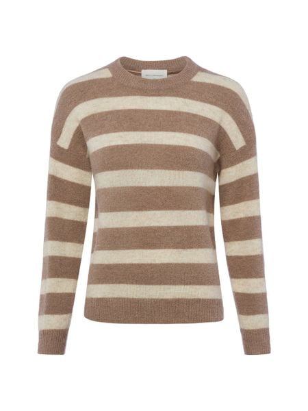 Msch Copenhagen sweter z dzianiny z zawartością alpaki - MSCHFestina Hope Kobiety brązowy, M/L. Brązowe swetry klasyczne damskie MSCH Copenhagen, l, z dzianiny, bez kołnierzyka. Za 229.95 zł.