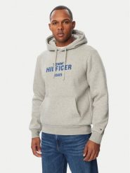 Tommy Hilfiger Bluza MW0MW44937 Szary Regular Fit. Szare bluzy bez kaptura męskie Tommy Hilfiger, m, z bawełny. Za 409.99 zł.