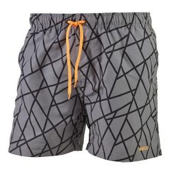 Beco Tangram kąpielówki męskie szaro-czarne z pomarańczowym 2XL. Brązowe kąpielówki męskie 47 Brand, m, bez wzorów, z materiału. Za 267.99 zł.