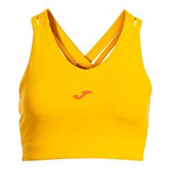 Biustonosz dla kobiet Joma Oro Breath. Żółte biustonosze sportowe damskie Joma, bez wzorów, z materiału. Za 156.75 zł.