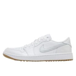 Air Jordan 1 Retro Low Golf White Gum. Białe golfy damskie Jordan, bez wzorów, ze skóry, bez ramiączek. Za 1,525.93 zł.
