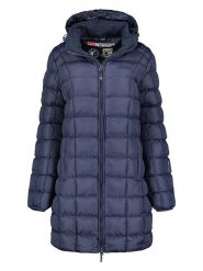 Geographical Norway Płaszcz pikowany "Babette" w kolorze granatowym rozmiar: onesize. Niebieskie płaszcze damskie Geographical Norway, bez wzorów. Za 245.96 zł.