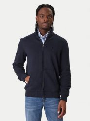 Tommy Hilfiger Bluza Essential MW0MW41759 Granatowy Regular Fit. Niebieskie bluzy bez kaptura męskie Tommy Hilfiger, m, z syntetyku. Za 489.99 zł.