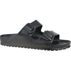 Klapki Birkenstock Arizona Eva 129421 czarne. Czarne klapki i japonki męskie z materiału. Za 361.35 zł.