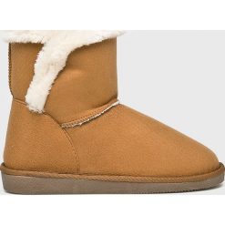 Vero Moda - Śniegowce. Brązowe śniegowce damskie Vero Moda, z materiału. W wyprzedaży za 99.90 zł.