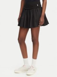 Polo Ralph Lauren Spódnica mini 211A12965001 Czarny Regular Fit. Czarne spódniczki damskie Polo Ralph Lauren, xl, bez wzorów, z bawełny, mini. Za 1,199.00 zł.