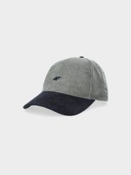 4F Czapka z daszkiem sztruksowa strapback uniseks - multikolor L/XL. Czapki z daszkiem damskie 4f, bez wzorów, ze sztruksu. W wyprzedaży za 39.99 zł.