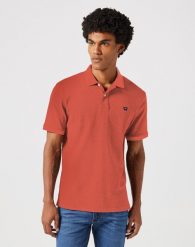 WRANGLER REFINED POLO SHIRT MĘSKA KOSZULKA POLO POLÓWKA BURNT 112352859 W749013632. Koszulki polo męskie Wrangler, m, bez wzorów, bez ramiączek. Za 109.99 zł.