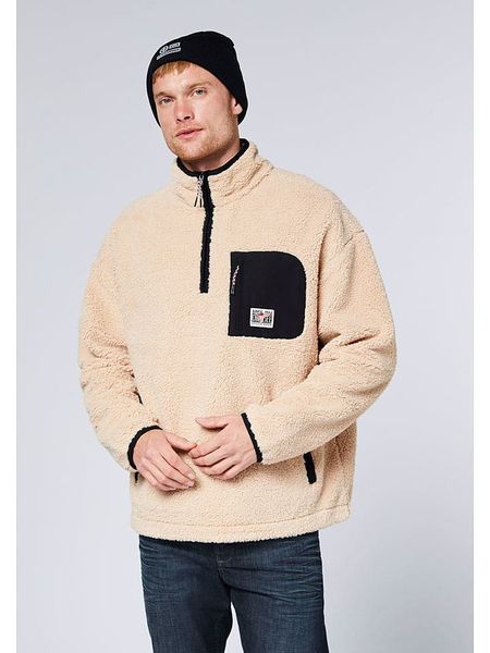 Chiemsee Bluza polarowa w kolorze beżowo-czarnym rozmiar: XXL. Brązowe bluzy bez kaptura męskie Chiemsee, xxl, z polaru. Za 148.26 zł.