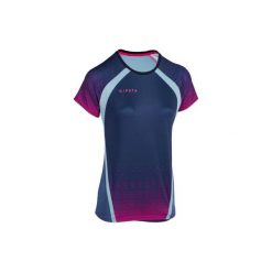 Koszulka do siatkówki V500 damska. Niebieskie t-shirty damskie ALLSIX, xl, bez wzorów, z elastanu, bez kołnierzyka. Za 49.99 zł.