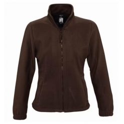 Damska Bluza Polarowa North Fleece Jacket. Brązowe bluzy bez kaptura damskie SOL'S, m, z polaru. Za 110.99 zł.