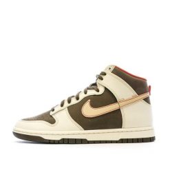 Buty Nike Dunk High Retro SE Marron. Brązowe buty wizytowe męskie Nike, z materiału, bez zapięcia. Za 665.45 zł.