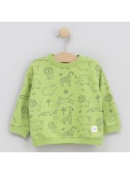Cotton Fish Bluza w kolorze zielonym rozmiar: 92. Zielone bluzy i bluzki niemowlęce Cotton Fish, bez wzorów, z bawełny, bez ramiączek, bez kaptura. Za 57.06 zł.