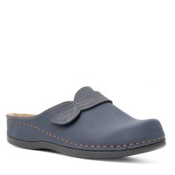 Klapki Inblu. Niebieskie klapki damskie Inblu, bez wzorów, bez obcasa. Za 139.99 zł.