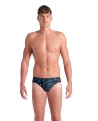 Kąpielówki Arena FIREFLOW SWIM BRIEFS BLACK MULTI 7-95. Niebieskie kąpielówki męskie Arena, m, bez wzorów, z poliesteru, do pływania. Za 99.99 zł.