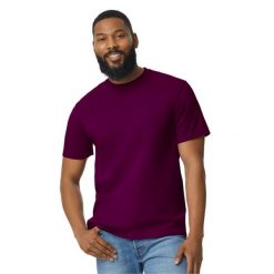 Koszulka Unisex Dla Dorosłych Softstyle Midweight. Brązowe bluzki damskie Gildan, xl, bez wzorów, sportowe, bez kołnierzyka, bez ramiączek. Za 43.99 zł.