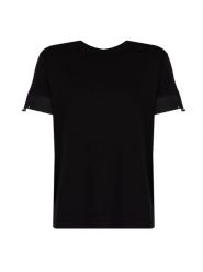 Les Hommes T-Shirt | LBT1020700N | Mężczyzna | Czarny. Czarne t-shirty męskie Les Hommes, l, bez wzorów, z bawełny, bez kołnierzyka. W wyprzedaży za 399.00 zł.