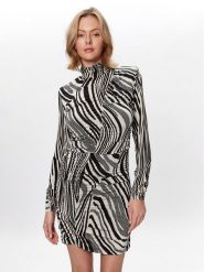Gestuz Sukienka koktajlowa Oda 10906613 Czarny Slim Fit. Czarne sukienki damskie Gestuz, na co dzień, s, bez wzorów, z wiskozy, bez kołnierzyka, bez ramiączek, proste. Za 389.99 zł.