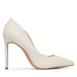 Szpilki Aldo. Białe szpilki Aldo, bez wzorów, bez obcasa. Za 379.99 zł.