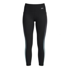 Legginsy damskie Under Armour UA Velociti Ankle Prt Tights-BLK. Czarne legginsy damskie Under Armour, s, bez wzorów, z materiału, do biegania. Za 308.80 zł.