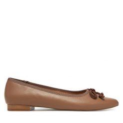 Baleriny Sergio Bardi. Brązowe baleriny damskie Sergio Bardi, bez wzorów, bez obcasa. Za 249.99 zł.