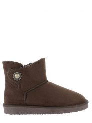 Blackfield Botki zimowe "Cayuga" w kolorze ciemnobrązowym rozmiar: 38. Brązowe botki damskie Blackfield, na zimę, z materiału, z okrągłym noskiem, bez obcasa, na platformie, bez zapięcia. Za 125.85 zł.