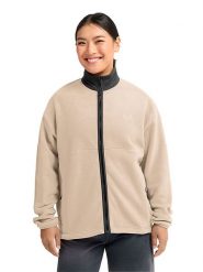 Jack Wolfskin Kurtka polarowa "Sumetro" w kolorze beżowym rozmiar: S. Brązowe kurtki damskie Jack Wolfskin, s, bez wzorów, z polaru, bez kaptura. Za 288.52 zł.