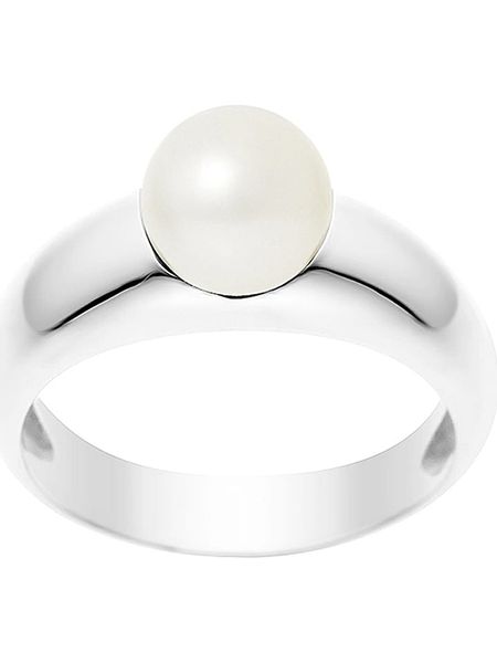 Pearl Addict Srebrny pierścionek z perłą rozmiar: 60. Szare pierścionki damskie Pearl Addict, z perłą, srebrne. Za 328.65 zł.