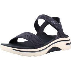 Sandały SKECHERS GO WALK ARCH FIT 2.0 Niebieski. Niebieskie sandały damskie Skechers, bez wzorów, z tkaniny, bez obcasa. Za 233.99 zł.