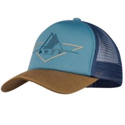 Czapka z daszkiem Unisex Buff Trucker Cap. Niebieskie czapki męskie Buff, bez wzorów, sportowe. Za 104.61 zł.