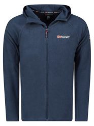 Geographical Norway Kurtka polarowa "Tugood" w kolorze granatowym rozmiar: XXL. Niebieskie kurtki męskie Geographical Norway, xxl, bez wzorów, z polaru, bez kaptura. Za 70.24 zł.