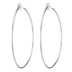 Glanzstücke München Srebrne kolczyki kreole srebro wysokiej próby srebrny Kolczyki koła 1 ct Damski. Szare kolczyki damskie Glanzstücke München, srebrne. Za 239.99 zł.