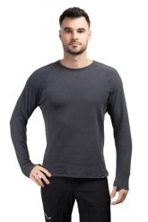 Koszulka Trekkingowa Męska Naturehike Crew Neck Reversible ciemna szara m. Szare koszulki męskie z długim rękawem NATUREHIKE, m, z dzianiny. Za 159.99 zł.