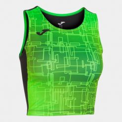 Tank top do biegania damski Joma Elite VIII. Czarne topy damskie Joma, xl, bez wzorów, bez kołnierzyka. Za 82.60 zł.