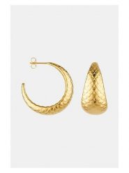 MOODE Kolczyki-półkreole "Olivia" rozmiar: onesize. Żółte kolczyki damskie MOODE, ze stali. Za 52.99 zł.