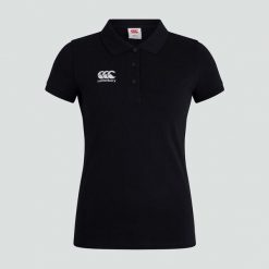 Damska koszulka polo Canterbury Waimak. Czarne bluzki damskie CANTERBURY, bez wzorów, bez kołnierzyka, bez ramiączek. Za 298.00 zł.