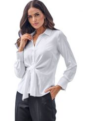 Heine Bluzka w kolorze białym rozmiar: 46. Białe bluzki damskie Heine, bez wzorów, z wiskozy, bez kołnierzyka, bez ramiączek. Za 78.99 zł.