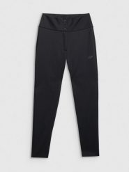 4F Spodnie narciarskie softshell membrana 5000 damskie - czarne M. Czarne spodnie materiałowe damskie 4f, bez wzorów, z materiału, biznesowe, z podwyższonym stanem. Za 299.99 zł.