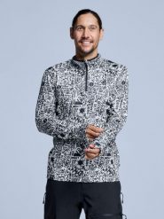 Bluza narciarska - Męska - Cabin Life - biała. Białe bluzy z kapturem męskie POEDERBAAS, na zimę, m, z elastanu. Za 242.82 zł.
