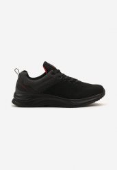 Czarno-Szare Buty Sportowe z Siateczki na Grubej Podeszwie Sznurowane Fiomira. Czarne buty sportowe na co dzień męskie Born2be, z jeansu, bez zapięcia. Za 109.99 zł.