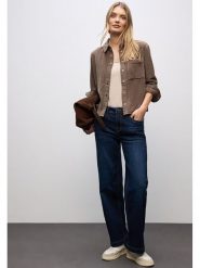 Cecil Koszula sztruksowa w kolorze brązowym rozmiar: 44. Brązowe koszule damskie Cecil, bez wzorów, ze sztruksu, bez kołnierzyka, bez ramiączek. Za 149.66 zł.