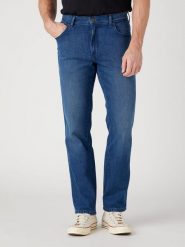 Wrangler Dżinsy "Texas Leon" - Regular fit - w kolorze niebieskim rozmiar: W28/L32. Niebieskie jeansy męskie Wrangler. Za 220.12 zł.