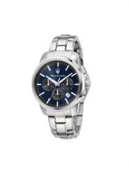 Maserati Zegarek Successo Chronograph R8873621051 Srebrny. Szare zegarki męskie maserati, srebrne. Za 999.99 zł.