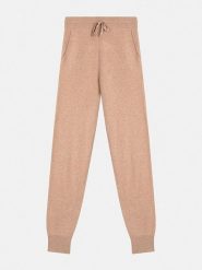 AUTHENTIC CASHMERE Kaszmirowe spodnie "Ferrand" w kolorze beżowym rozmiar: L. Brązowe spodnie materiałowe damskie AUTHENTIC CASHMERE, bez wzorów, z kaszmiru. Za 434.99 zł.