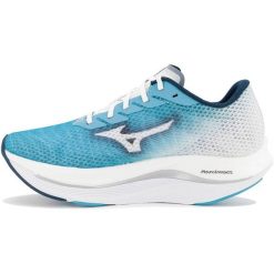 Damskie buty do biegania Mizuno Wave Rebellion Flash 2. Niebieskie obuwie do biegania damskie Mizuno, mizuno wave. Za 429.99 zł.