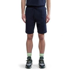 Spodenki męskie Napapijri Nalis Sum. Niebieskie szorty męskie Napapijri, bez kołnierzyka. Za 229.99 zł.